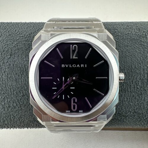 BVLGARI OCTO watch with automatic mechanical movement and stainless steel strap