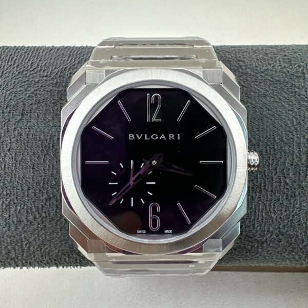 sy_no_F87055CE46C8041426A4007435FD85ED_0 BVLGARI OCTO watch with automatic mechanical movement and stainless steel strap