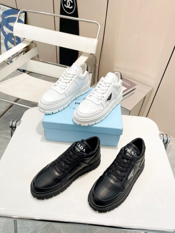 sy_no_F888DBA842C1C7C1EAAE3B5BA78B5DE2_8 Prada All-Black Triangle Logo Chunky Platform Sneaker