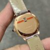 Cartier London series quartz movement, 30 meter waterproof women's watch, Swiss watch, white dial, steel case, crocodile leather strap