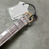 Cartier London series quartz movement, 30 meter waterproof women's watch, Swiss watch, white dial, steel case, crocodile leather strap