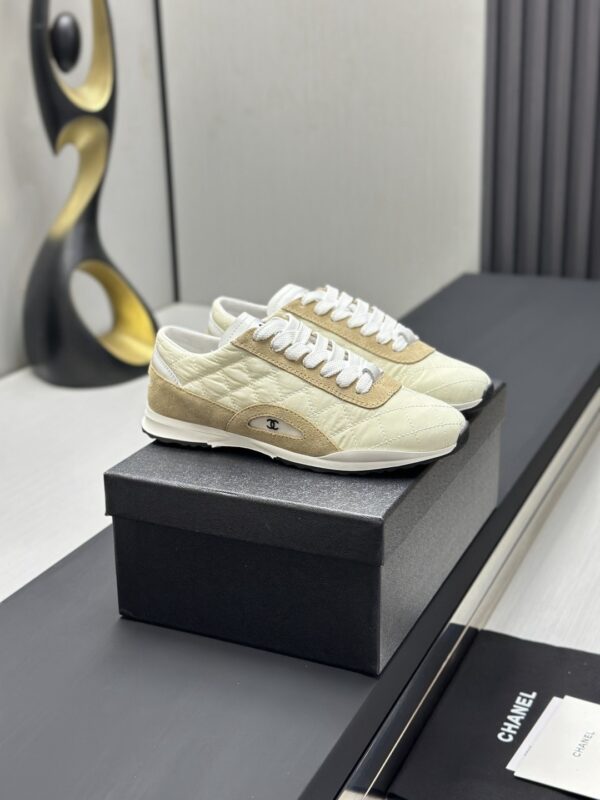 sy_no_F952003BF4357B892F7023CF683CD48F_1 Chanel Beige Quilted & Khaki Suede Low-Top Sneaker Beige-Quilted-Sneaker
