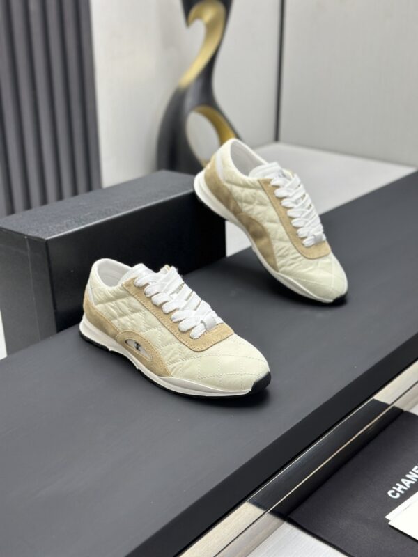 sy_no_F952003BF4357B892F7023CF683CD48F_2 Chanel Beige Quilted & Khaki Suede Low-Top Sneaker Beige-Quilted-Sneaker