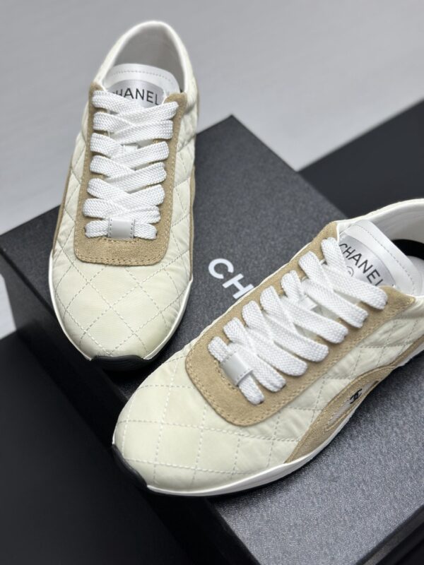 sy_no_F952003BF4357B892F7023CF683CD48F_4 Chanel Beige Quilted & Khaki Suede Low-Top Sneaker Beige-Quilted-Sneaker