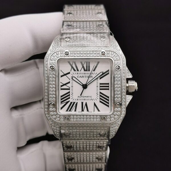 sy_no_F988995CA7522108611A57C876BCF9C2_0 Cartier Santos High-End Watch with All-Starry Sky Mechanical Men's Watch