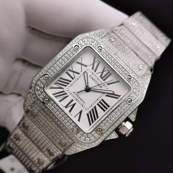 sy_no_F988995CA7522108611A57C876BCF9C2_1 Cartier Santos High-End Watch with All-Starry Sky Mechanical Men's Watch