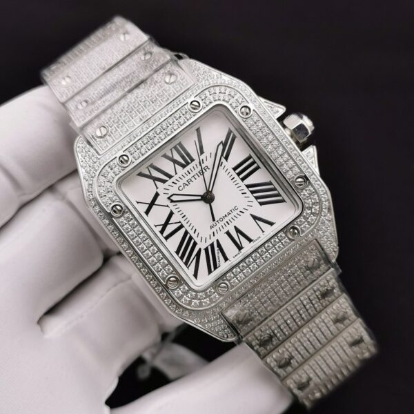 sy_no_F988995CA7522108611A57C876BCF9C2_3 Cartier Santos High-End Watch with All-Starry Sky Mechanical Men's Watch