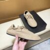 Prada Khaki Gathered Nylon Retro Trainer