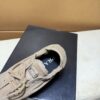 Prada Khaki Gathered Nylon Retro Trainer
