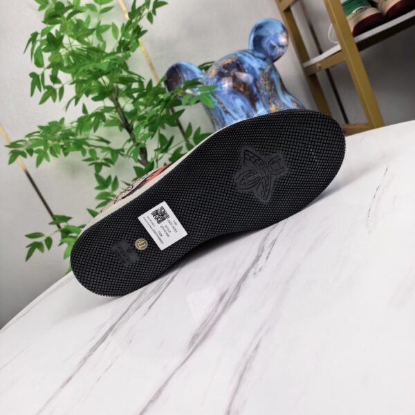 sy_no_FA220419E7A7D903FA11B0750C9E12A0_5 Gucci Screener Sneaker in GG Supreme Canvas with Red/Black Web Stripe & Orange Laces