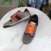 sy_no_FA220419E7A7D903FA11B0750C9E12A0_6 Gucci Screener Sneaker in GG Supreme Canvas with Red/Black Web Stripe & Orange Laces