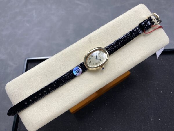 sy_no_FB7124B192ADB69710D80232860E5020_3 Cartier Bathtub Series Quartz Movement 30 meter Waterproof Women's Watch Swiss Watch 31 * 23mm White Dial Gold Case