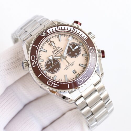 sy_no_FC4144D8AB7BCF63E1097FD423498E03_0 Omega Seamaster series ocean universe automatic mechanical movement men's watch Swiss watch beige dial