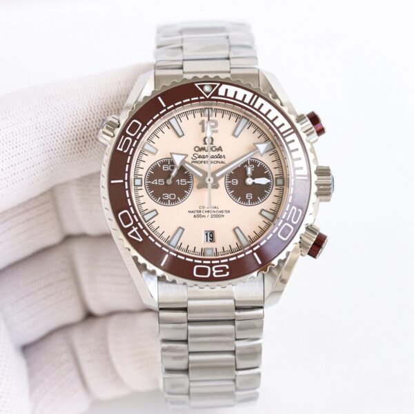 sy_no_FC4144D8AB7BCF63E1097FD423498E03_1 Omega Seamaster series ocean universe automatic mechanical movement men's watch Swiss watch beige dial