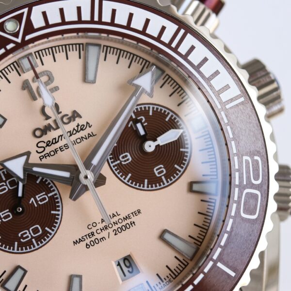 sy_no_FC4144D8AB7BCF63E1097FD423498E03_3 Omega Seamaster series ocean universe automatic mechanical movement men's watch Swiss watch beige dial