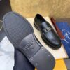 sy_no_FE576F609BD0497C35E391C4D1A1059C_6 Prada Black Matte Leather Metal Buckle Loafers