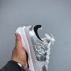 Chanel Silver-White Mixed-Material Low-Top Sneaker with Suede and CC Logo
