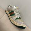 Gucci MAC8 GG Canvas & Suede Sneaker with Web Stripe