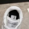 sy_no_FF6BDA0E93CD05595F46FE27C19E8E77_7 Chanel White Quilted Leather Low-Top Sneaker with Suede Detailing and Tongue Logo