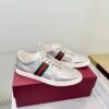 sy_no_FFB6AF304158680D98672F1C77CB5E56_3 Gucci Metallic Silver Leather Sneaker with Web Stripe