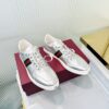 sy_no_FFB6AF304158680D98672F1C77CB5E56_6 Gucci Metallic Silver Leather Sneaker with Web Stripe