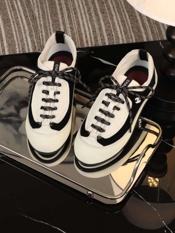 sy_no_1748F30A5EC49C088D45301AB050EEAB_8 CHANEL Black & White Color-Blocked Retro Trainer Sneaker