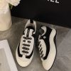 sy_no_20CDC3B79AADB57BC7D7D429FCD553D9_6 CHANEL Black & White Color-Blocked Chunky Sole Retro Trainer Sneaker