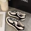 sy_no_20CDC3B79AADB57BC7D7D429FCD553D9_8 CHANEL Black & White Color-Blocked Chunky Sole Retro Trainer Sneaker