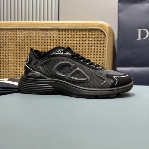 sy_no_2C3D689954FF748E6B411746FB53EAEA_0 Dior B30 Black Mesh Dad Sneaker