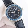 sy_no_30EE81E3A886CEA8666542FB32ACEFCF_0 Longines Spirit Zulu Time Blue Bezel GMT Watch