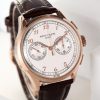 sy_no_312E0CFDE39404E5CDAD27E597F8AB81_2 Patek Philippe Rose Gold Silver-White Dial Chronograph Dress Watch