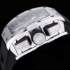 sy_no_42DA7743313F9F10B683F890C1D806F8_5 Richard Mille RM 011 Silver-Tone Skeleton Flyback Chronograph Watch