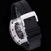 sy_no_42DA7743313F9F10B683F890C1D806F8_8 Richard Mille RM 011 Silver-Tone Skeleton Flyback Chronograph Watch