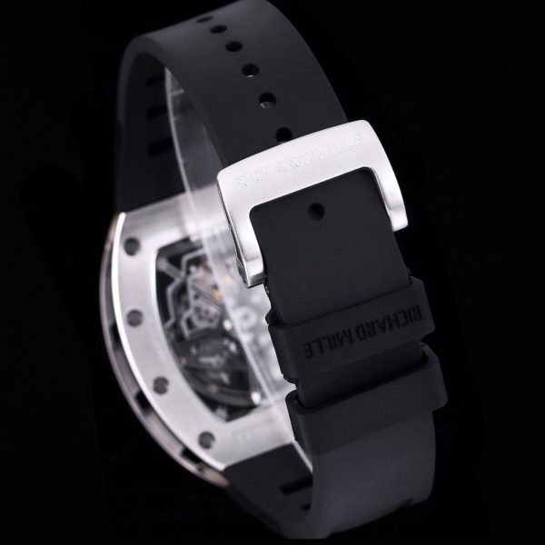 sy_no_42DA7743313F9F10B683F890C1D806F8_8 Richard Mille RM 011 Silver-Tone Skeleton Flyback Chronograph Watch