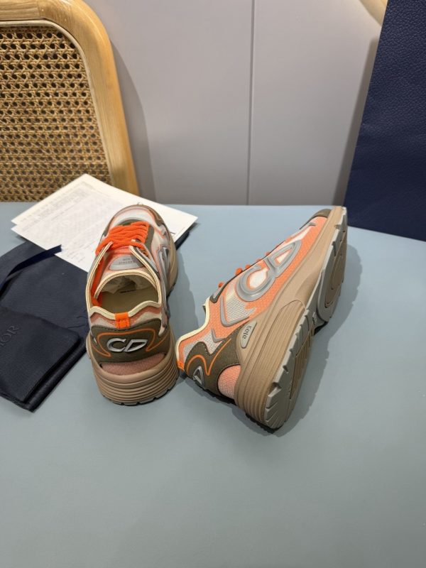 Dior B30 Orange White Mesh Dad Sneaker