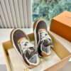 sy_no_5E097E054ECE431575AD1D09F9DA2602_2 LV Dark-Brown Suede Platform Sneaker
