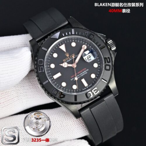 BLAKEN Custom Rolex Yacht-Master 40mm Black DLC