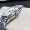 sy_no_6E798F8C3D67049A954F94B54F7C3065_6 Rolex Day-Date Rainbow Gem-Set Bezel Silver Roman Dial President Bracelet Watch