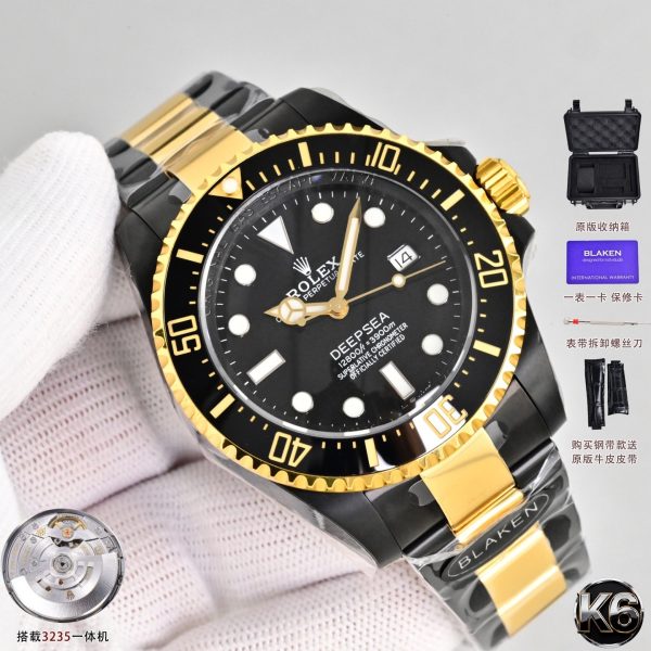 Rolex Deepsea Blaken Black DLC Two-Tone Gold Ceramic Dive Watch