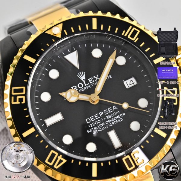Rolex Deepsea Blaken Black DLC Two-Tone Gold Ceramic Dive Watch