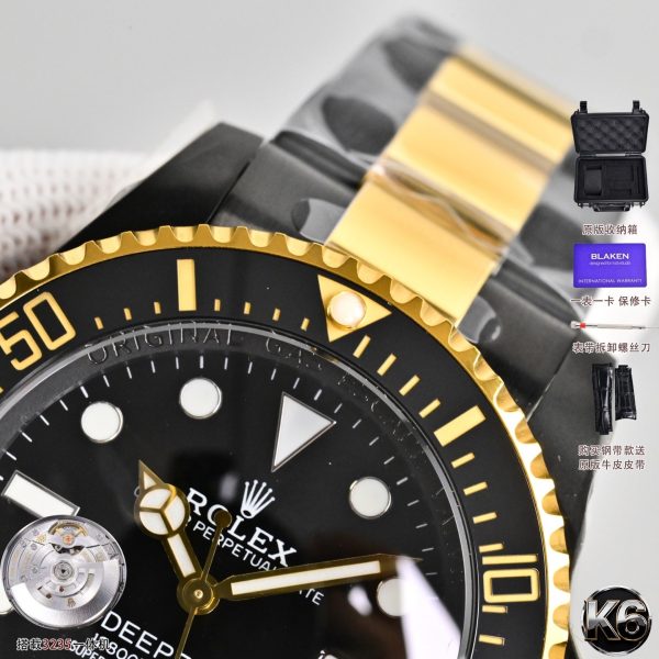 Rolex Deepsea Blaken Black DLC Two-Tone Gold Ceramic Dive Watch