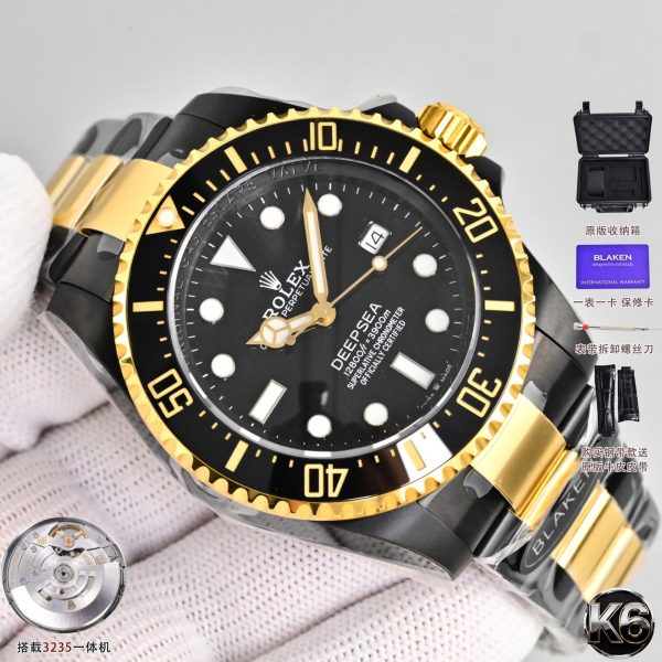 Rolex Deepsea Blaken Black DLC Two-Tone Gold Ceramic Dive Watch