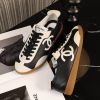 sy_no_77EA8EB622D1FD19F9B11B70AF8ED608_4 CHANEL Black & White Color-Blocked Retro Trainer Sneaker