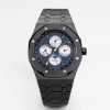 sy_no_782FD593859977299DC6DC1C6173F2EB_0 Audemars Piguet Royal Oak Black Ceramic Blue Dial Perpetual Calendar Watch