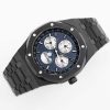 sy_no_782FD593859977299DC6DC1C6173F2EB_3 Audemars Piguet Royal Oak Black Ceramic Blue Dial Perpetual Calendar Watch