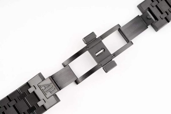 sy_no_782FD593859977299DC6DC1C6173F2EB_8 Audemars Piguet Royal Oak Black Ceramic Blue Dial Perpetual Calendar Watch