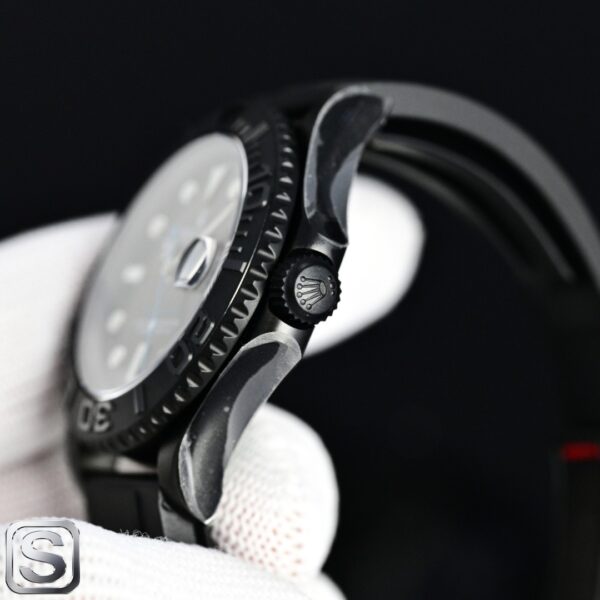 sy_no_7ADF30C769F862C4A278A066839D7409_3 BLAKEN Custom Rolex Yacht-Master 40mm Grey Dial DLC