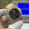 sy_no_8A136512076C275BB717D7BABEF6D690_1 Patek Philippe Nautilus 5712/1R-001 Rose Gold Brown Dial Moonphase Watch