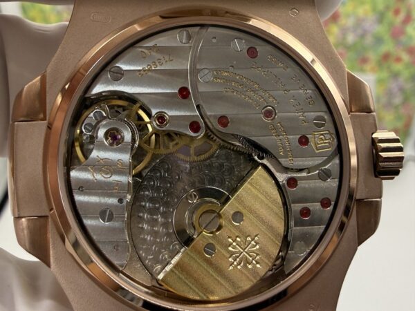 sy_no_8A136512076C275BB717D7BABEF6D690_8 Patek Philippe Nautilus 5712/1R-001 Rose Gold Brown Dial Moonphase Watch