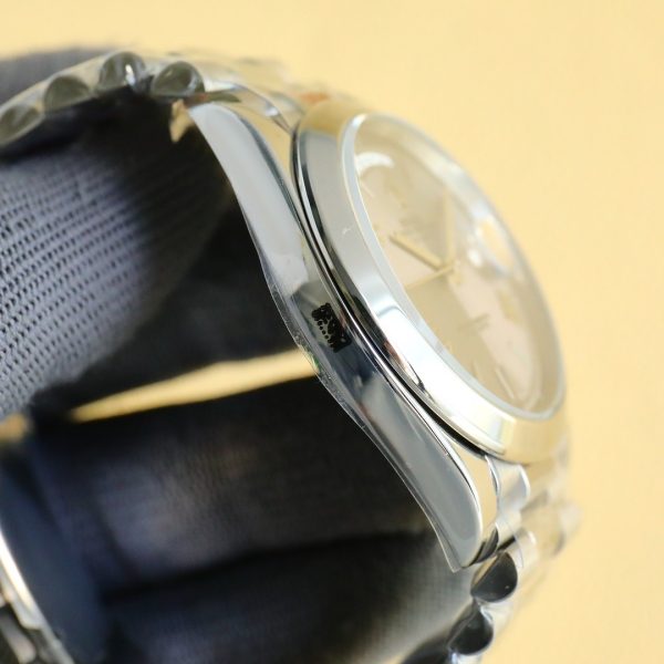 sy_no_DB71DFE95B4DBA808380A53695261717_6 Rolex Day-Date 40 Stainless Steel Fluted Bezel Roman Diamond Marker Watch